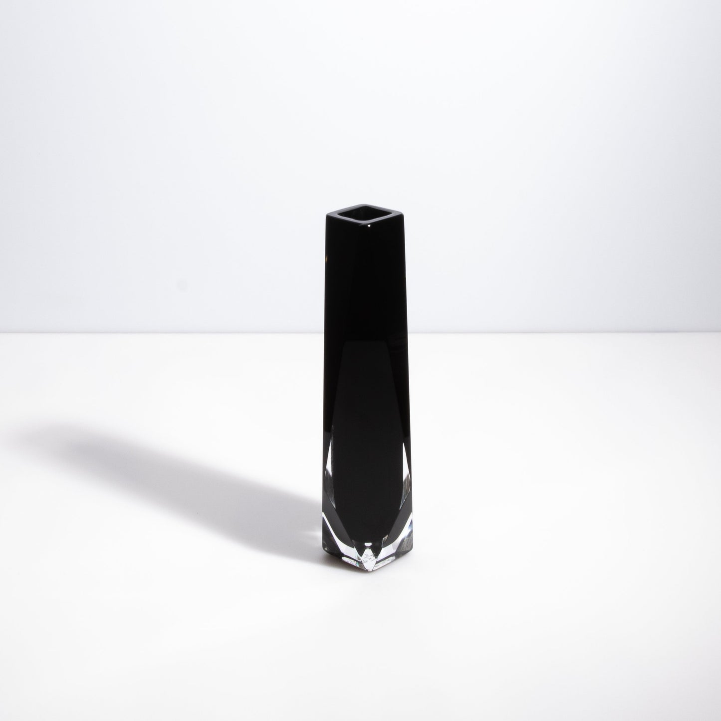 Murano Goccia Vase in Black Onyx