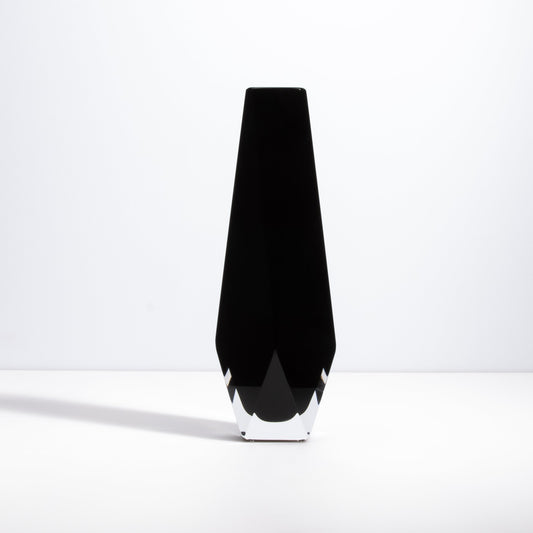 Murano Goccia Vase in Black Onyx