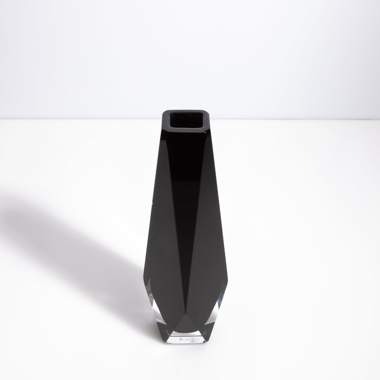 Murano Goccia Vase in Black Onyx
