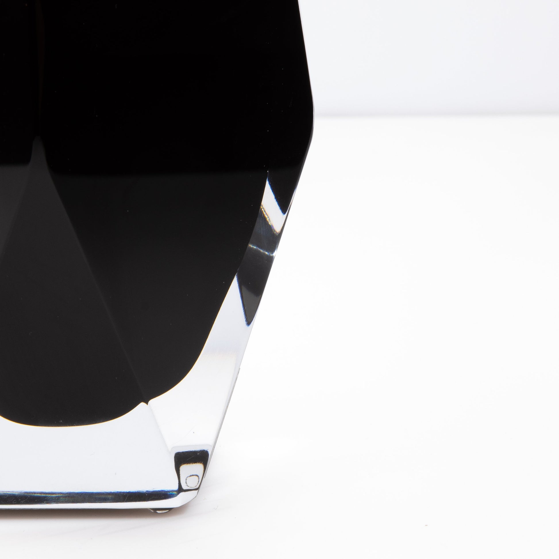 Murano Goccia Vase in Black Onyx