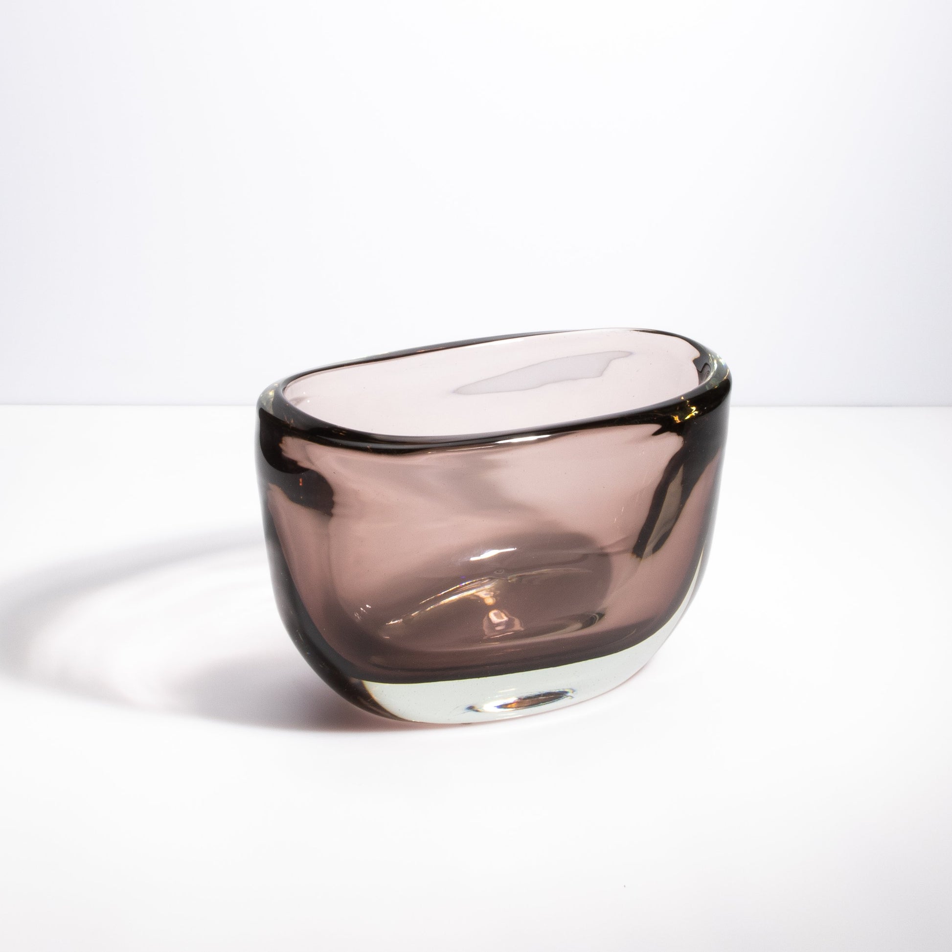 Murano Massiccio Vase in Smoky