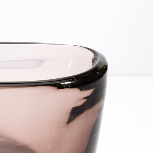 Murano Massiccio Vase in Smoky