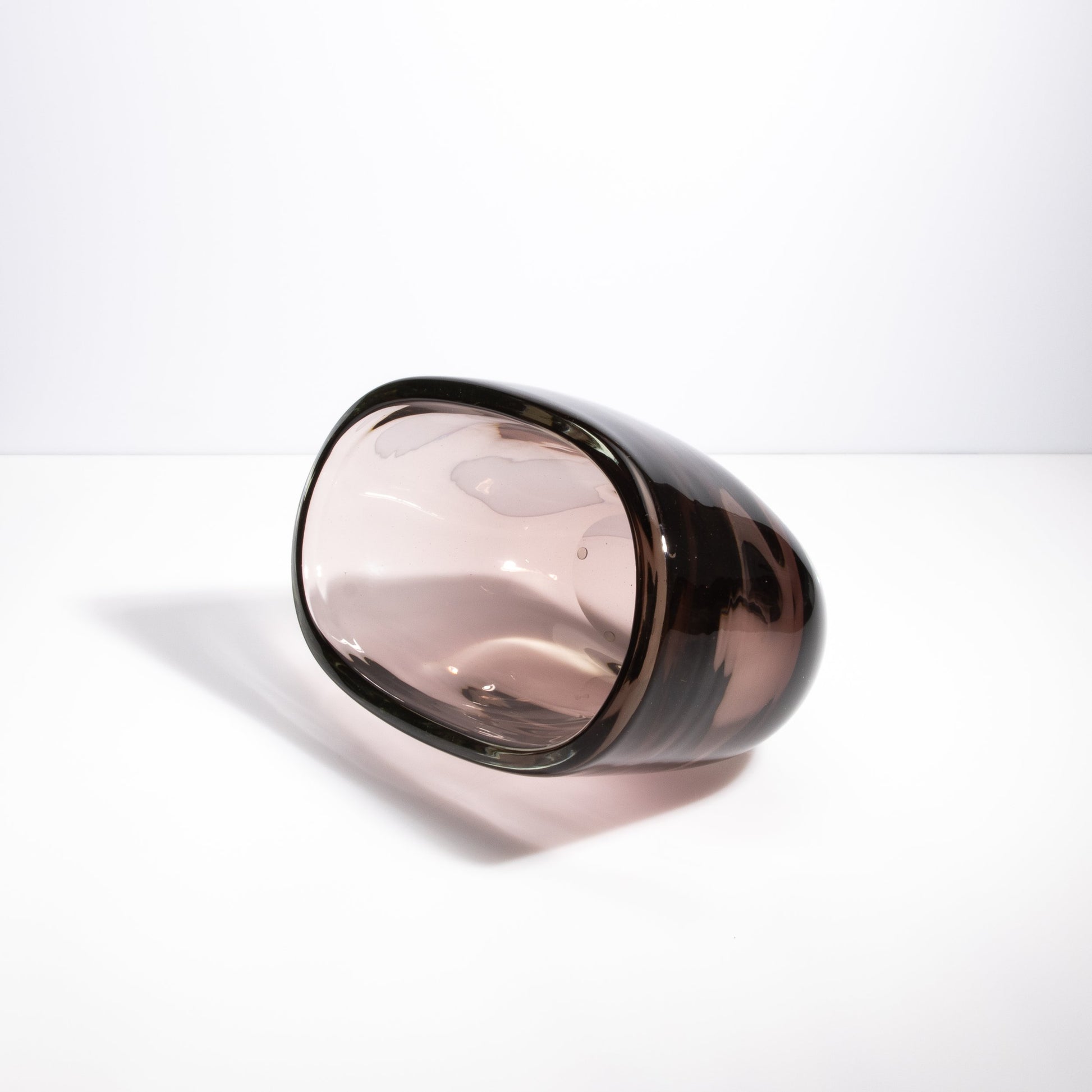 Murano Massiccio Vase in Smoky