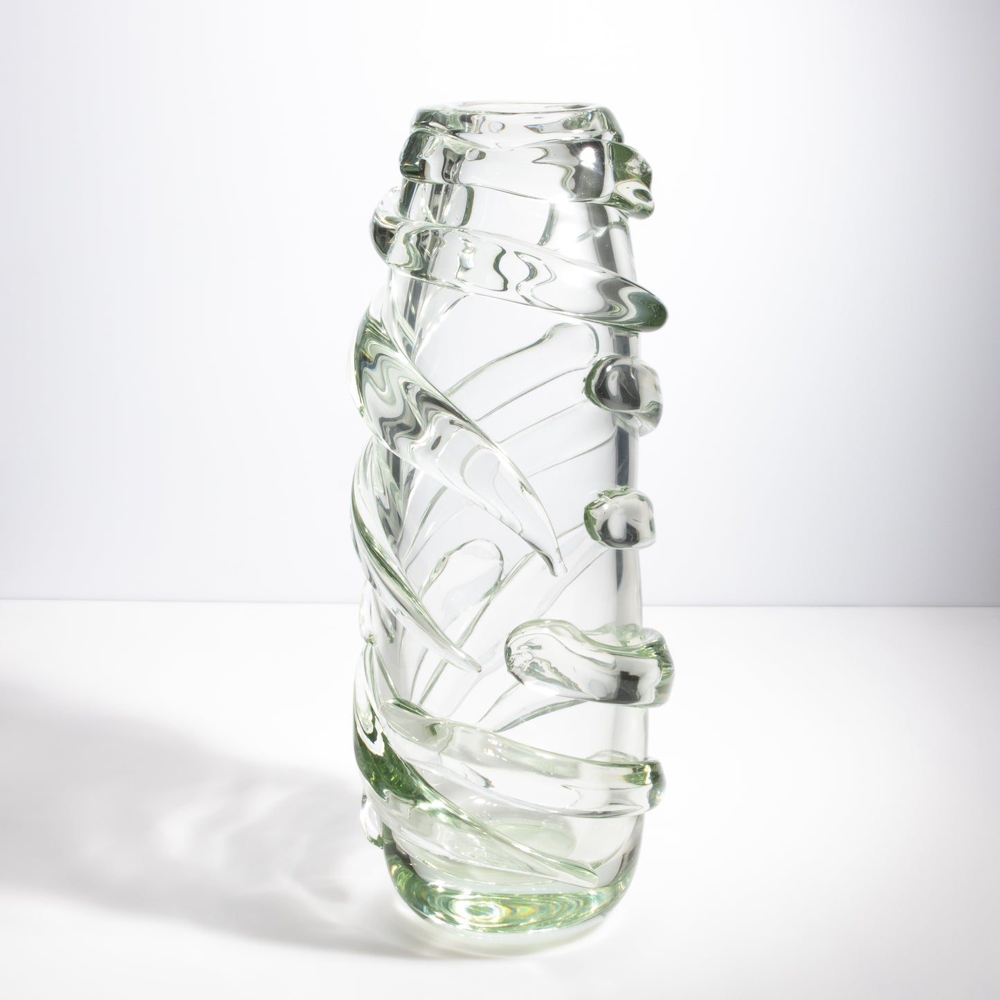 Murano Gomitolo Vase in Clear with a Hint of Green