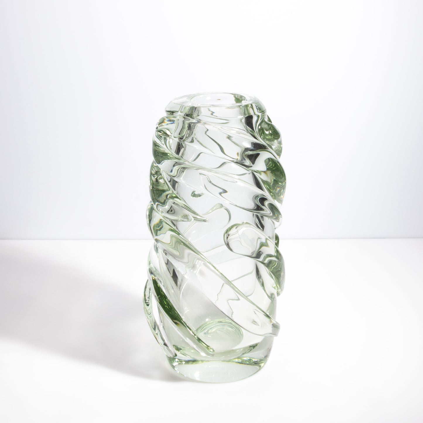 Murano Gomitolo Vase in Clear with a Hint of Green