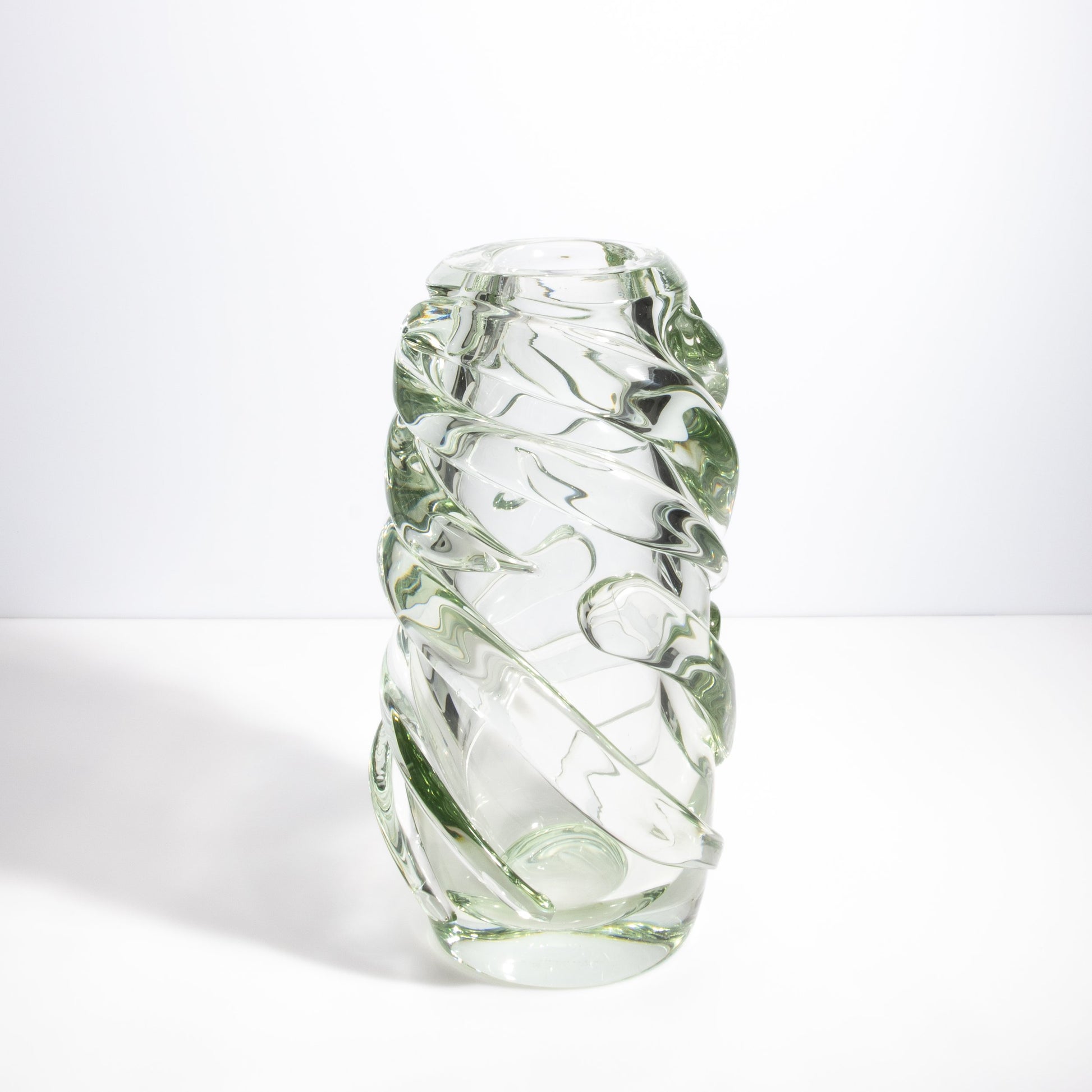 Murano Gomitolo Vase in Clear with a Hint of Green