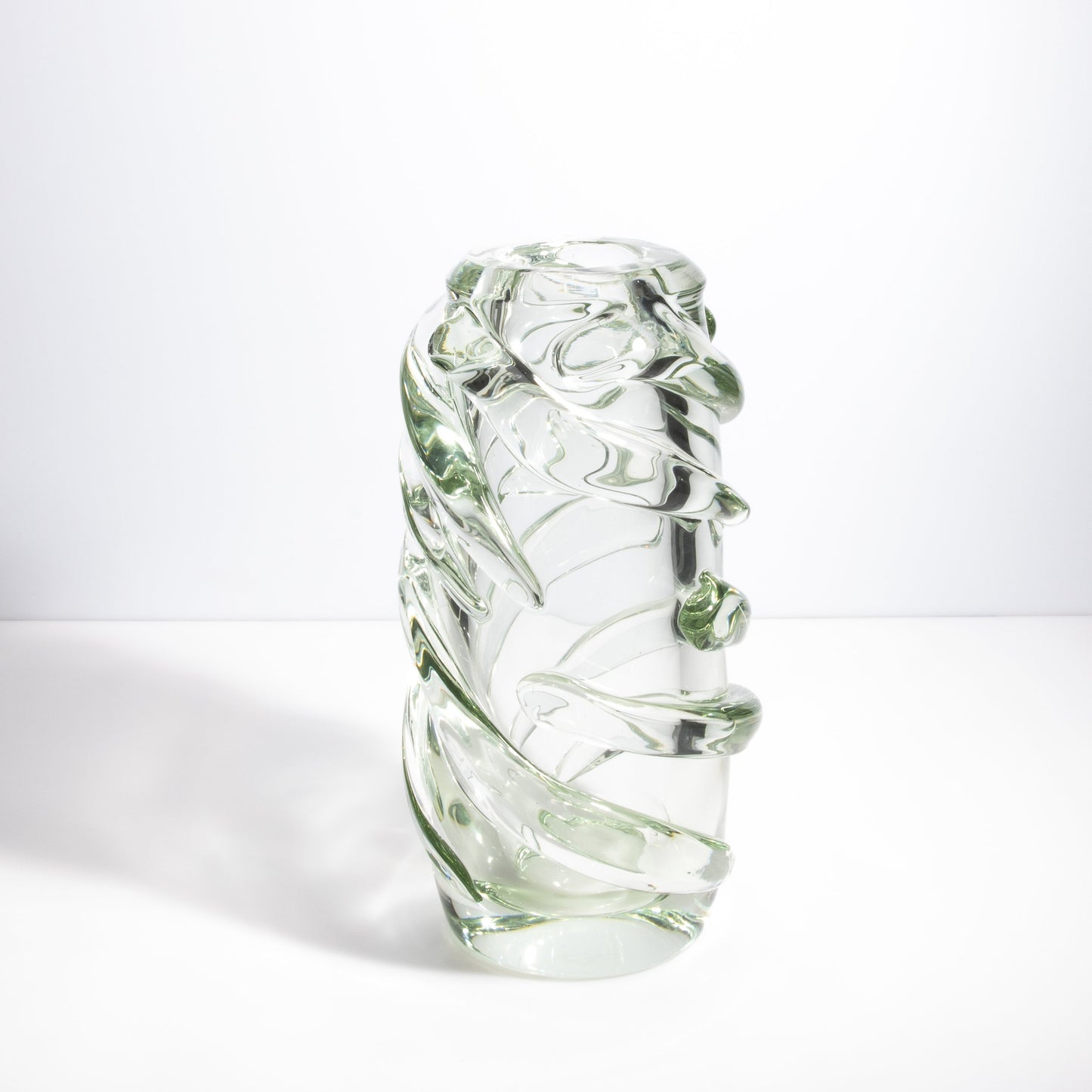 Murano Gomitolo Vase in Clear with a Hint of Green