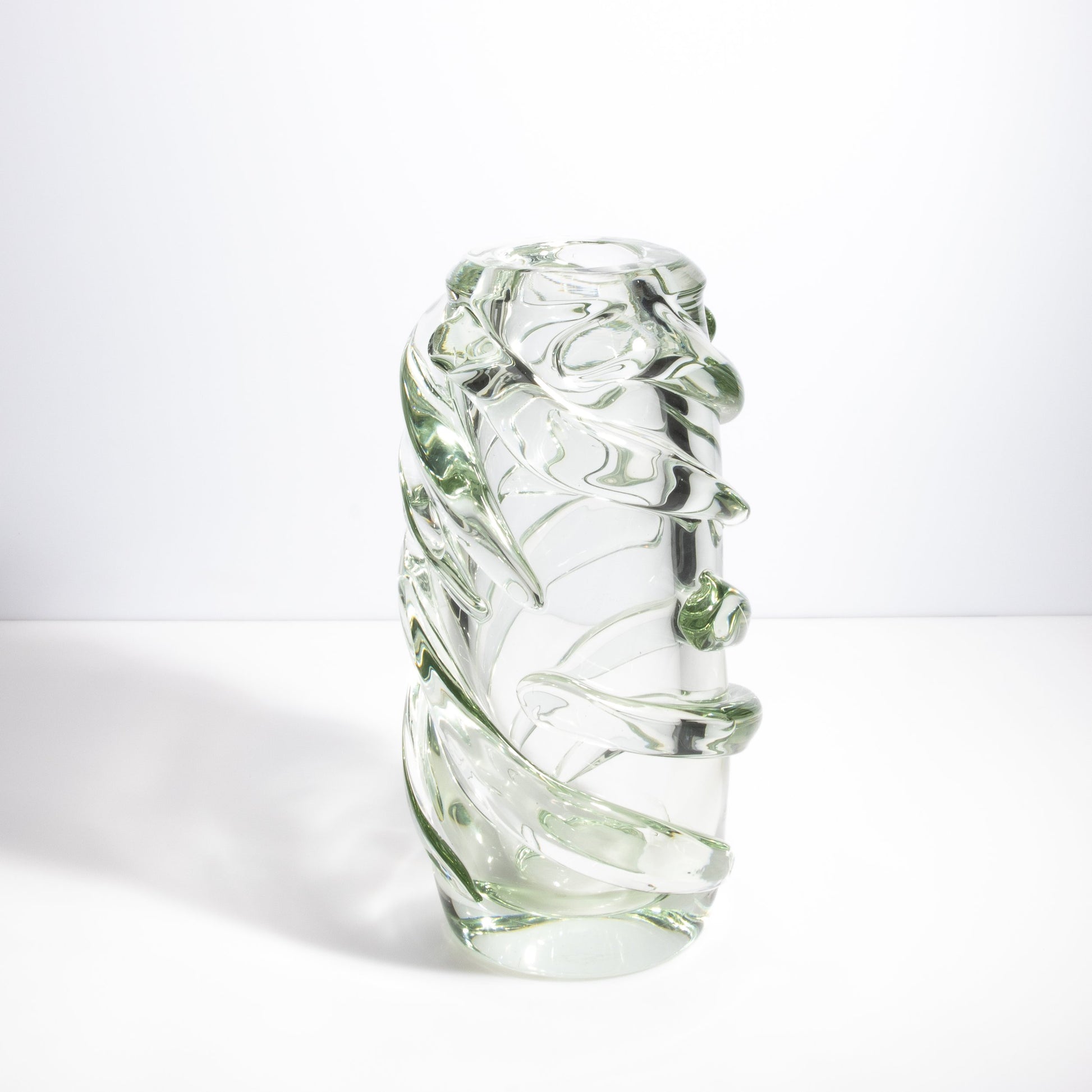 Murano Gomitolo Vase in Clear with a Hint of Green