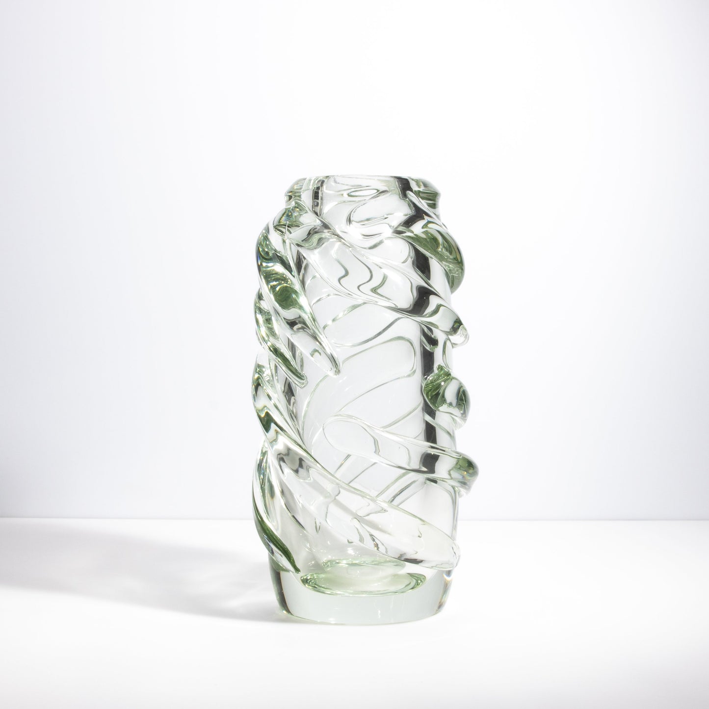 Murano Gomitolo Vase in Clear with a Hint of Green