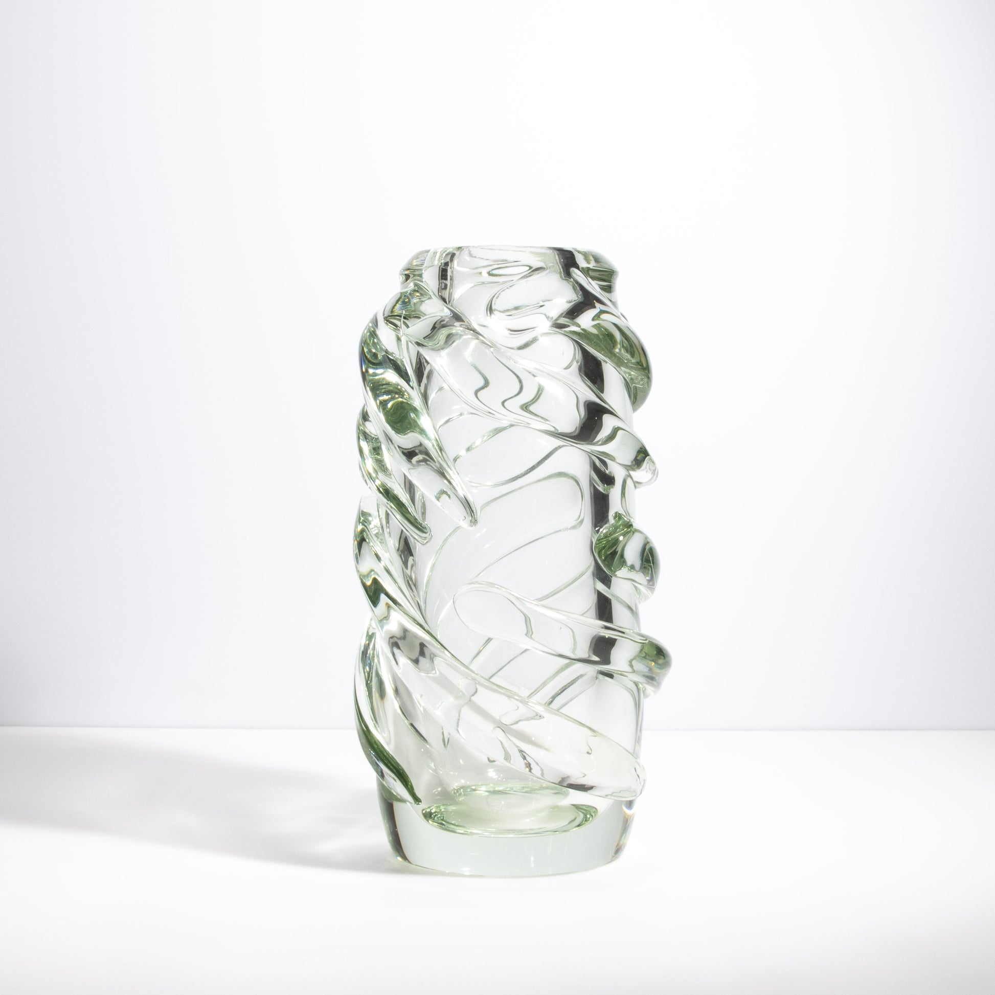Murano Gomitolo Vase in Clear with a Hint of Green