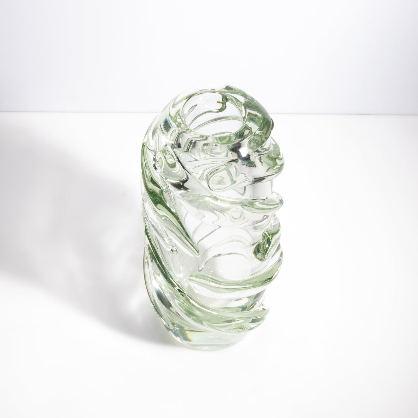 Murano Gomitolo Vase in Clear with a Hint of Green