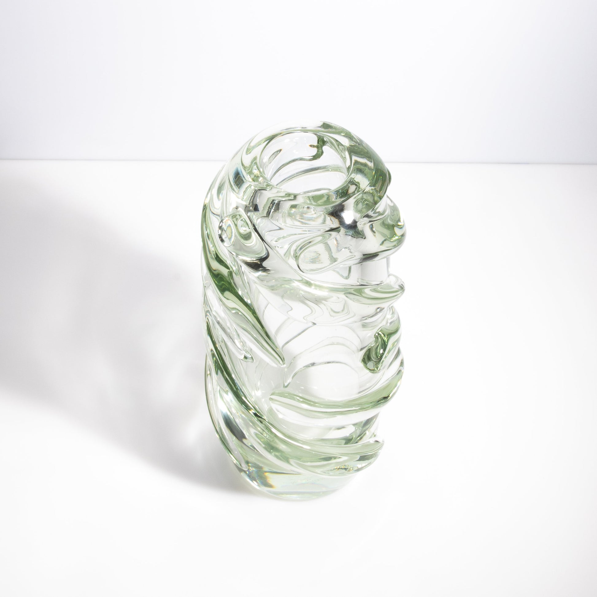 Murano Gomitolo Vase in Clear with a Hint of Green