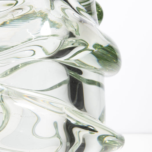 Murano Gomitolo Vase in Clear with a Hint of Green