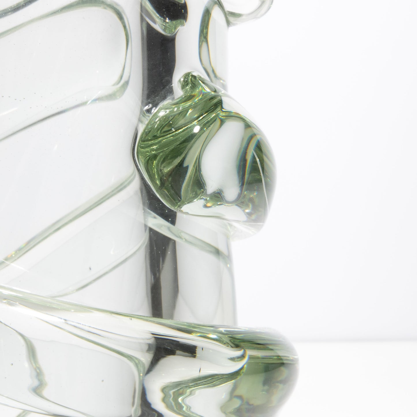Murano Gomitolo Vase in Clear with a Hint of Green