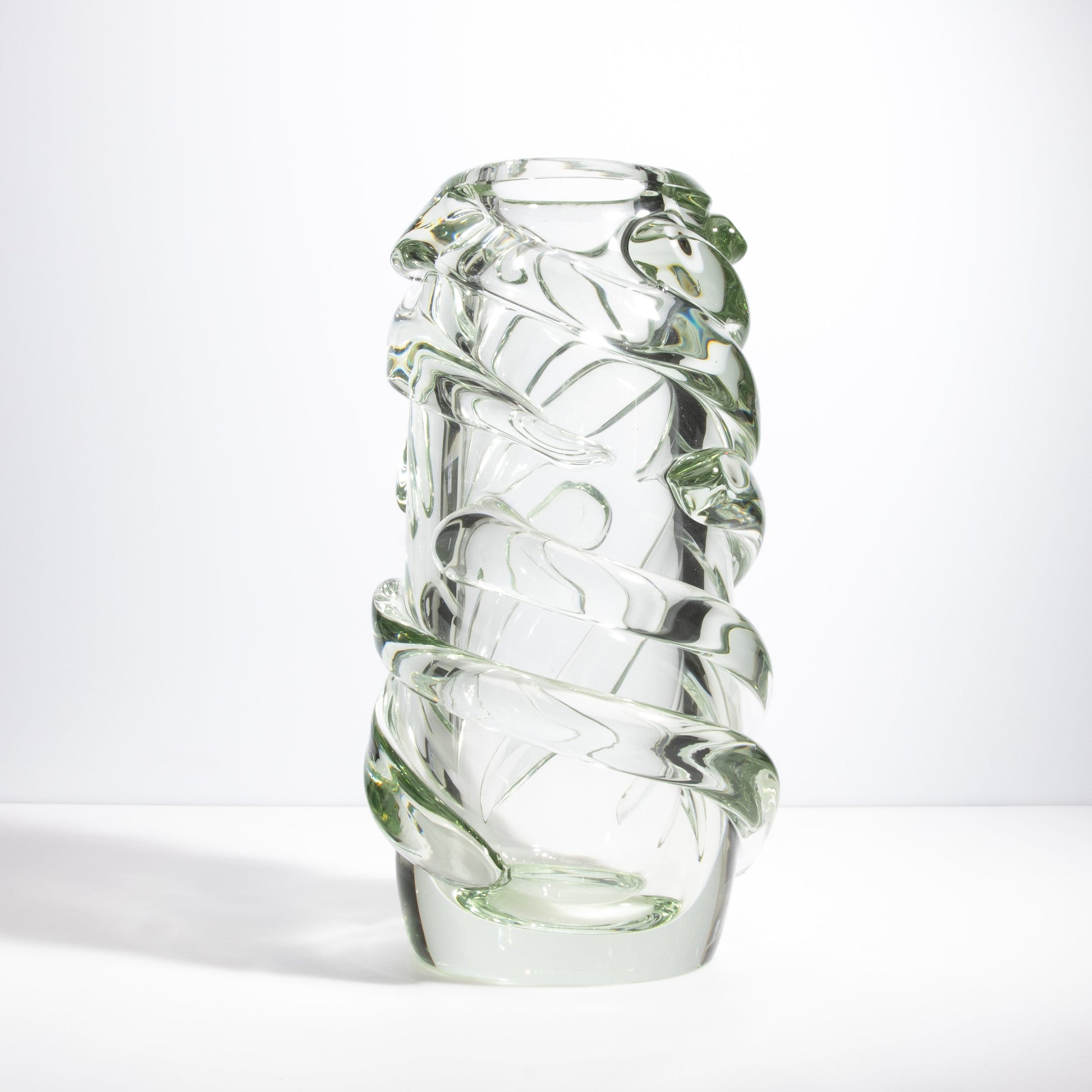 Murano Gomitolo Vase in Clear with a Hint of Green