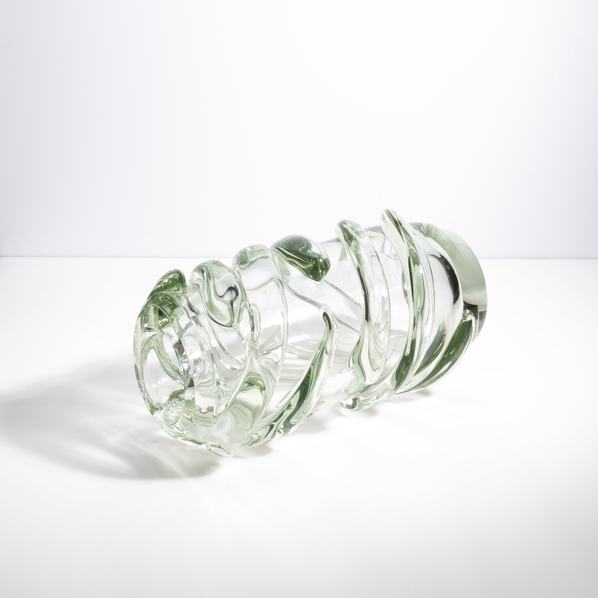 Murano Gomitolo Vase in Clear with a Hint of Green