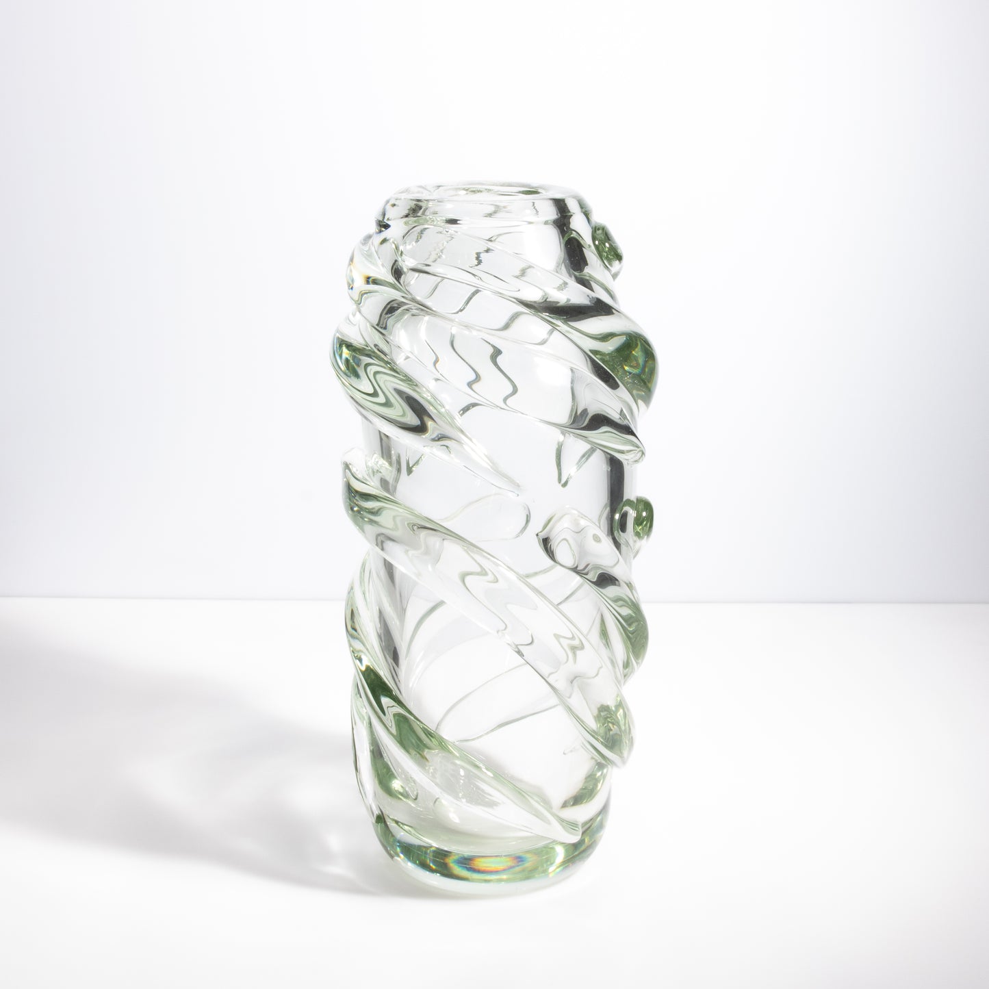 Murano Gomitolo Vase in Clear with a Hint of Green