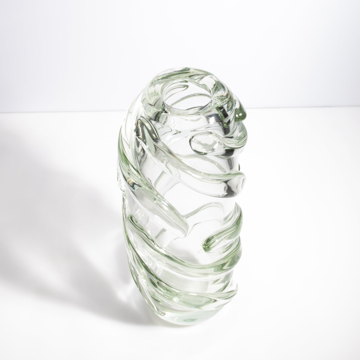 Murano Gomitolo Vase in Clear with a Hint of Green