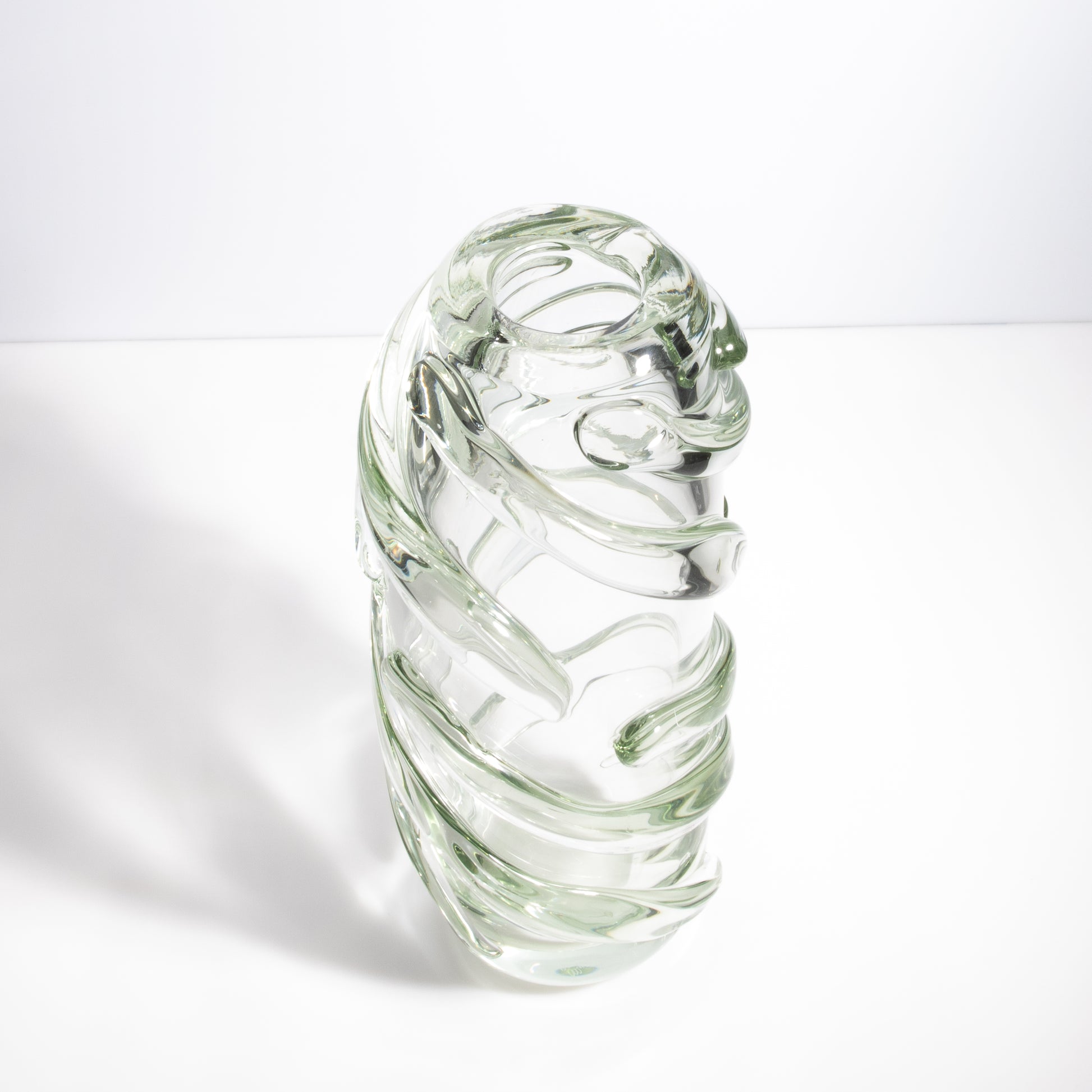 Murano Gomitolo Vase in Clear with a Hint of Green