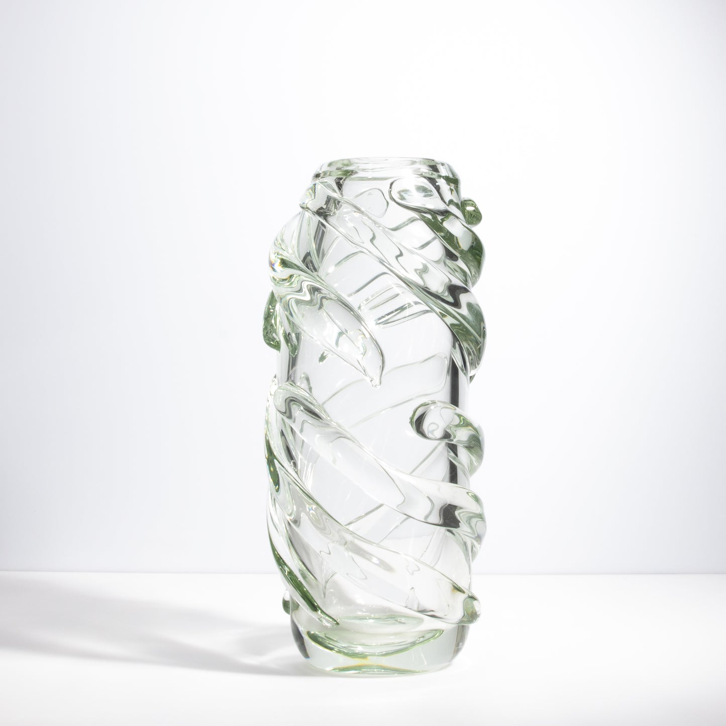 Murano Gomitolo Vase in Clear with a Hint of Green