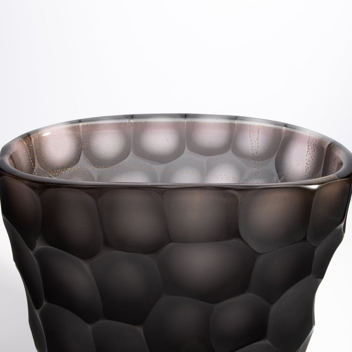 Murano Battuto Vase in Gradient Smoke