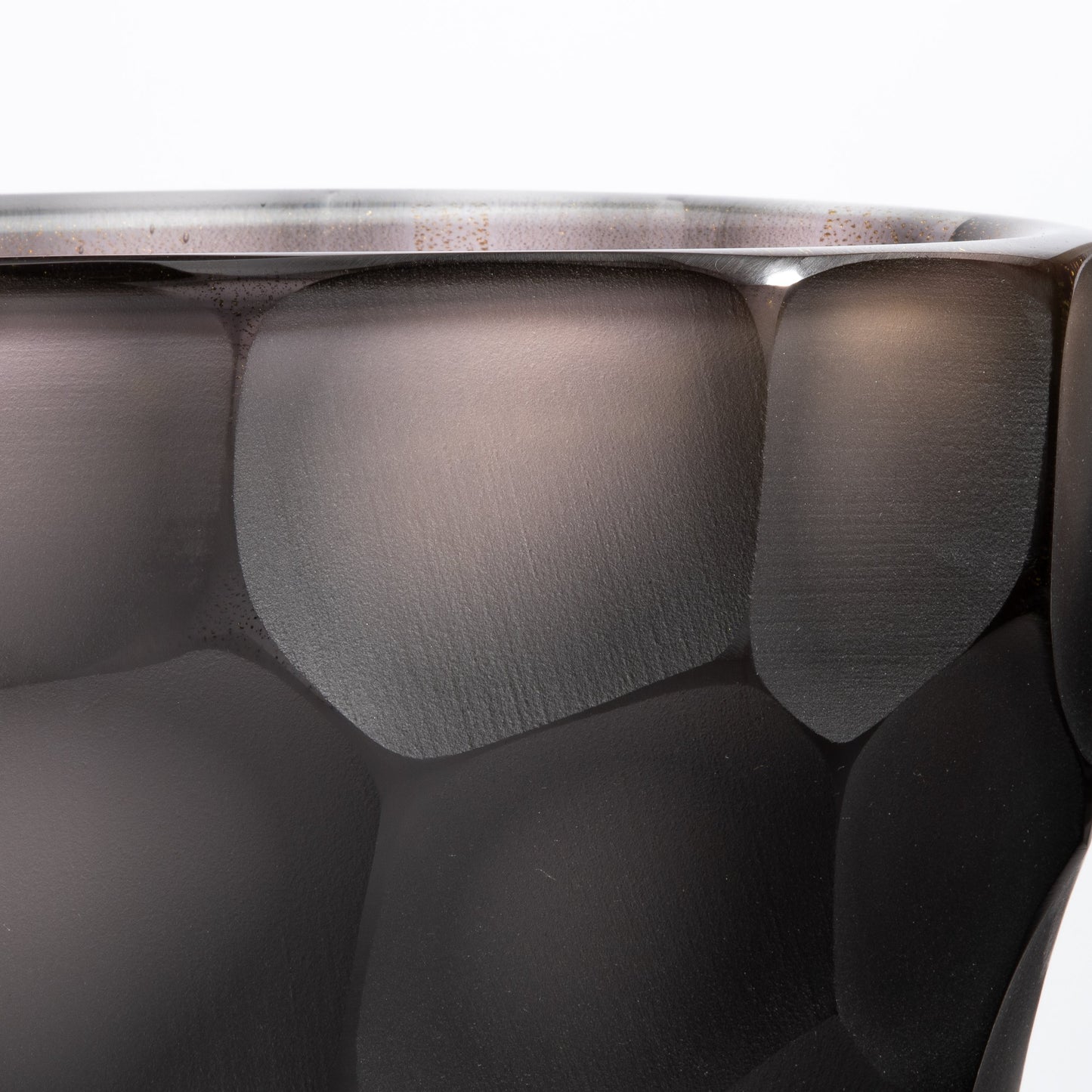 Murano Battuto Vase in Gradient Smoke