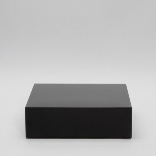 Black Crystal Glass Base Riser by KA Glass