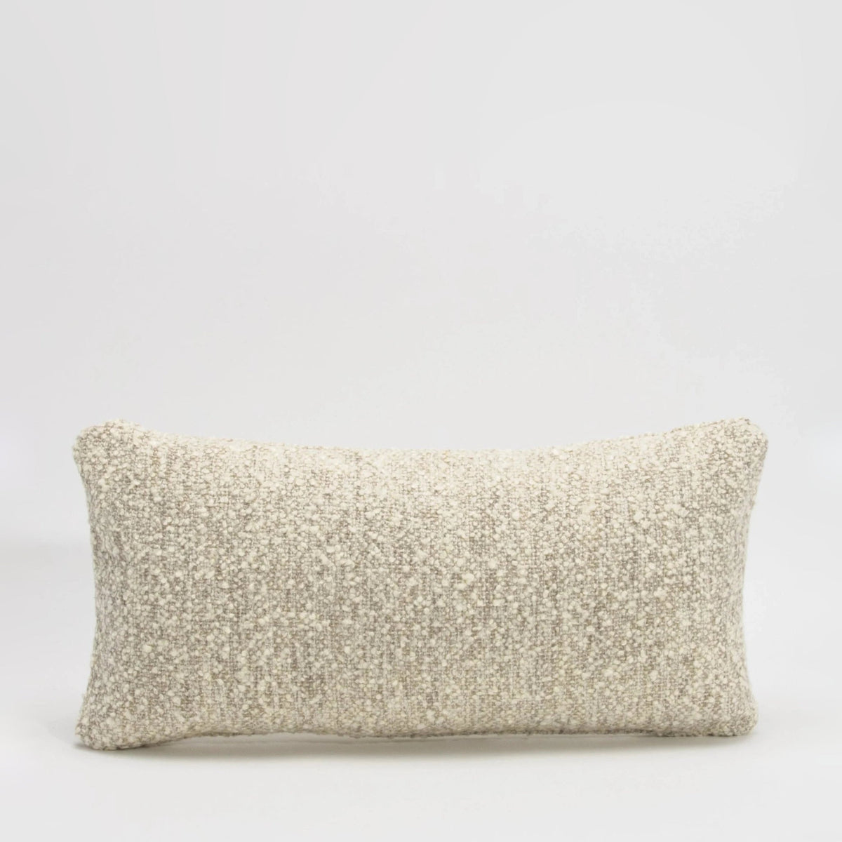 Cream-Grey Boucle Kidney Pillow