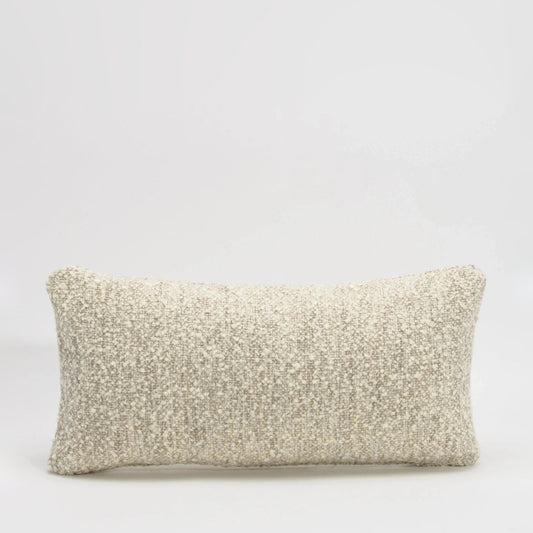 Cream-Grey Boucle Kidney Pillow