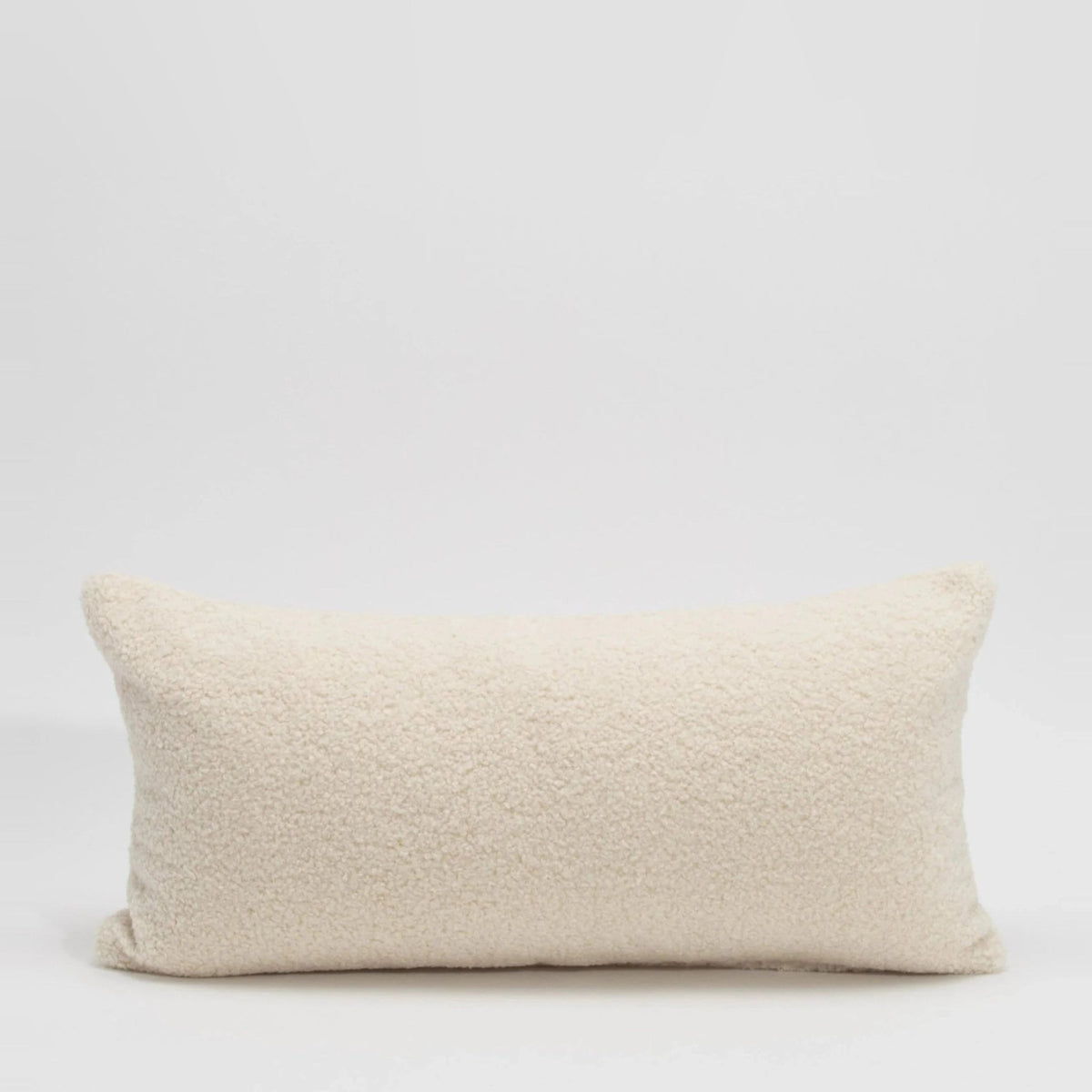 Cream Textured Kidney Pillow