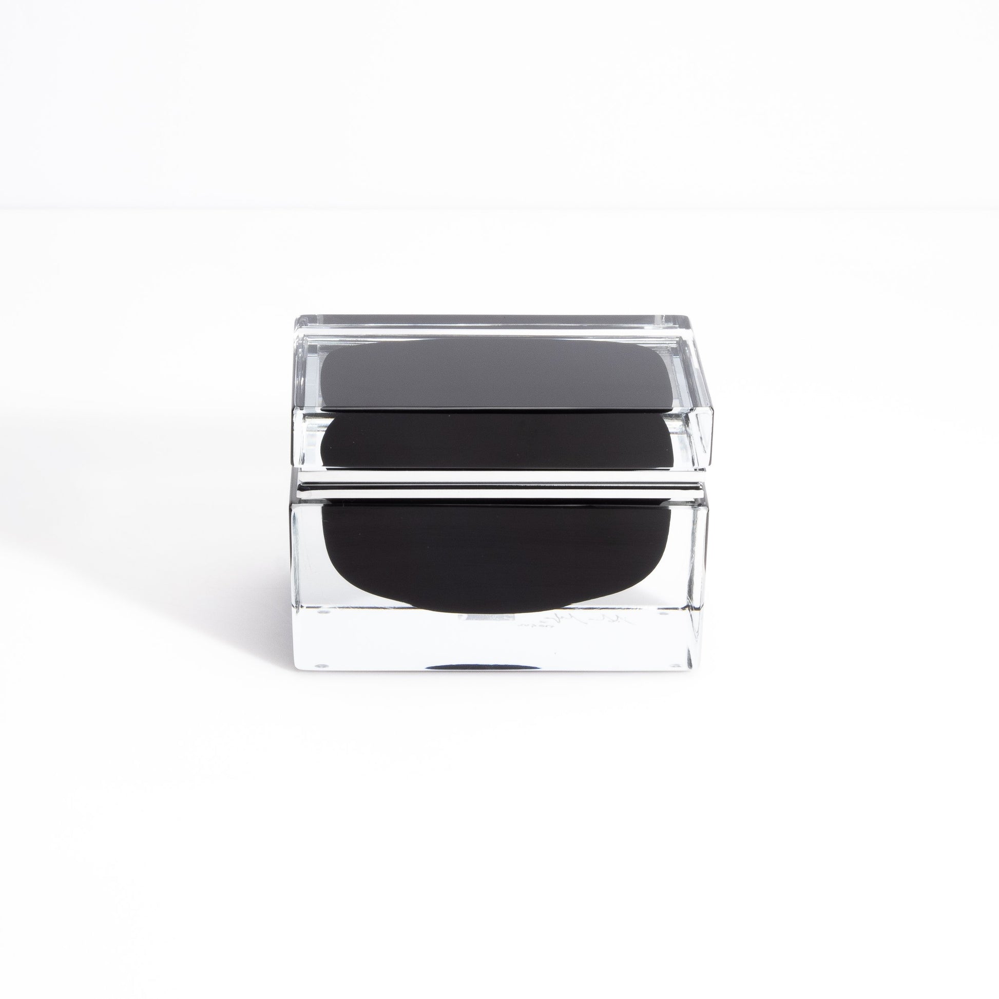 Murano Box with Chrome Fittings in Onyx Black