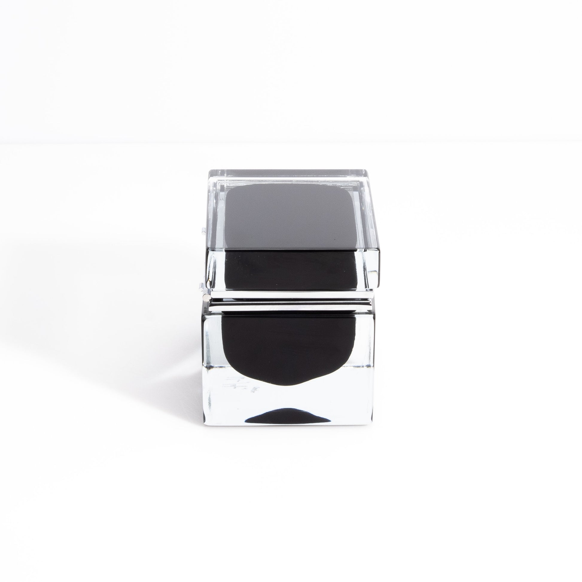 Murano Box with Chrome Fittings in Onyx Black