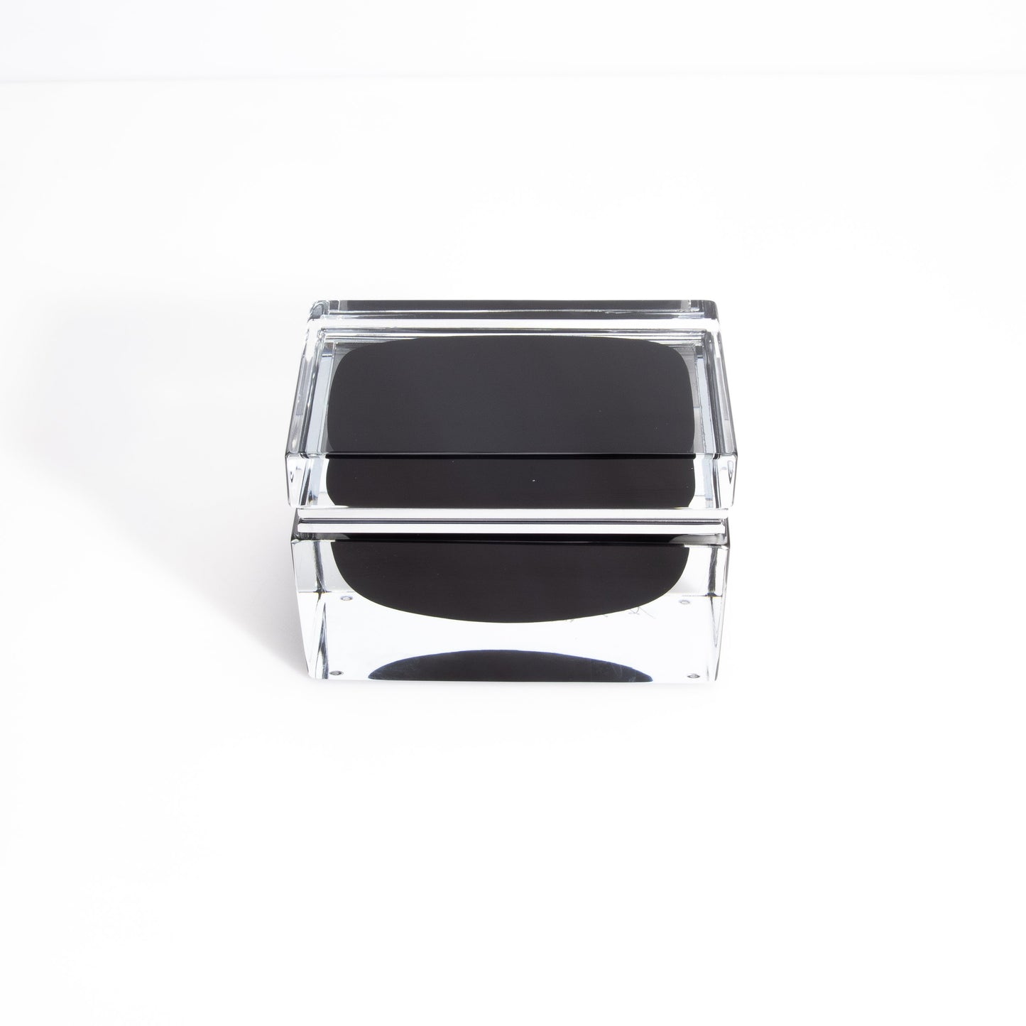 Murano Box with Chrome Fittings in Onyx Black