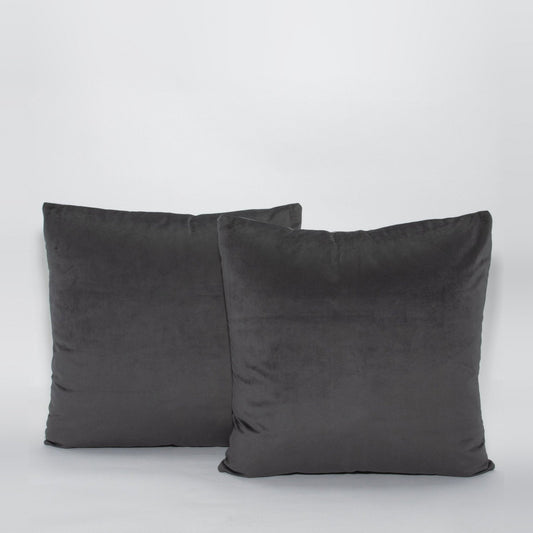 Graphite Velvet Pillow by MOGUL