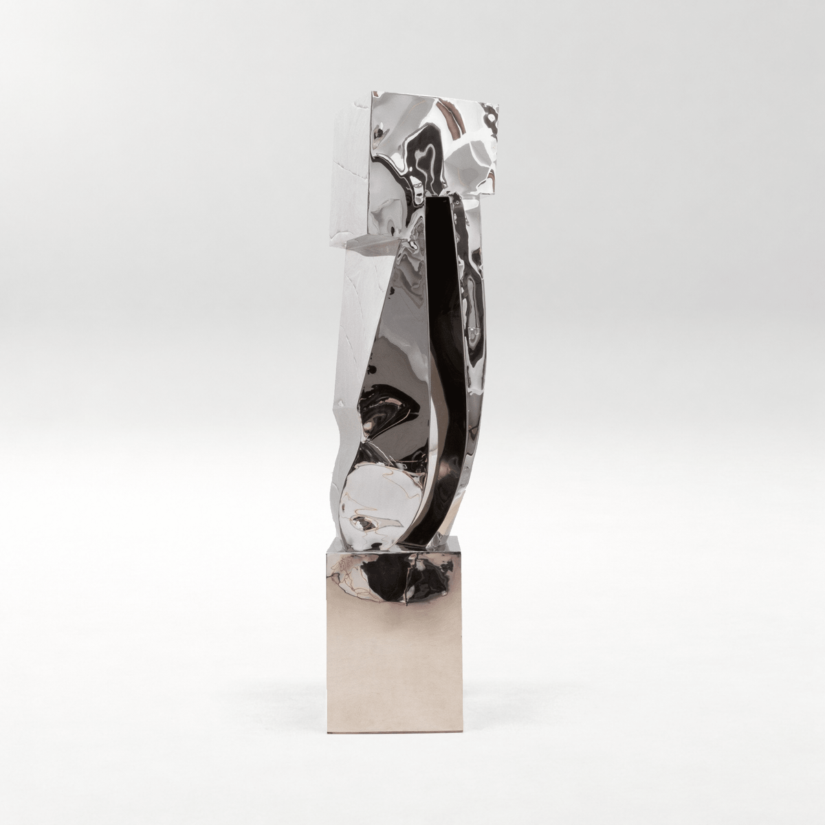 Leif Sculpture in Polished Stainless Steel by Patrick Coard Paris
