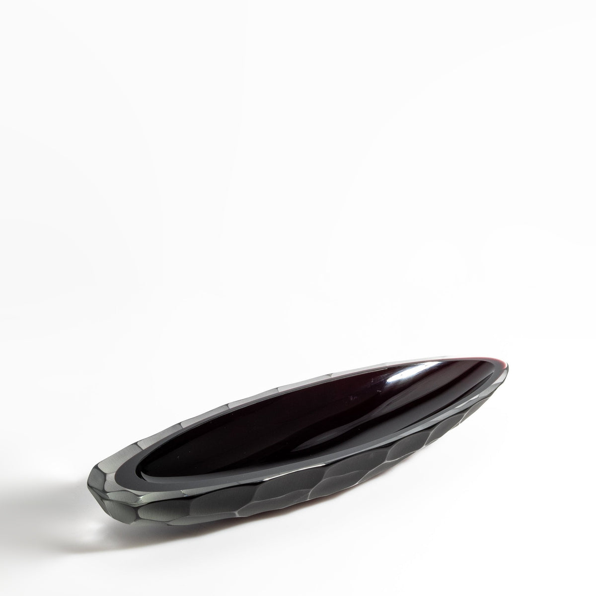 Murano Bowl Barchette in Onyx Black at MOGUL