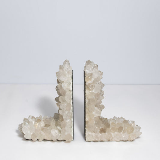Book Ends in Classic Clear Quartz Large at MOGUL