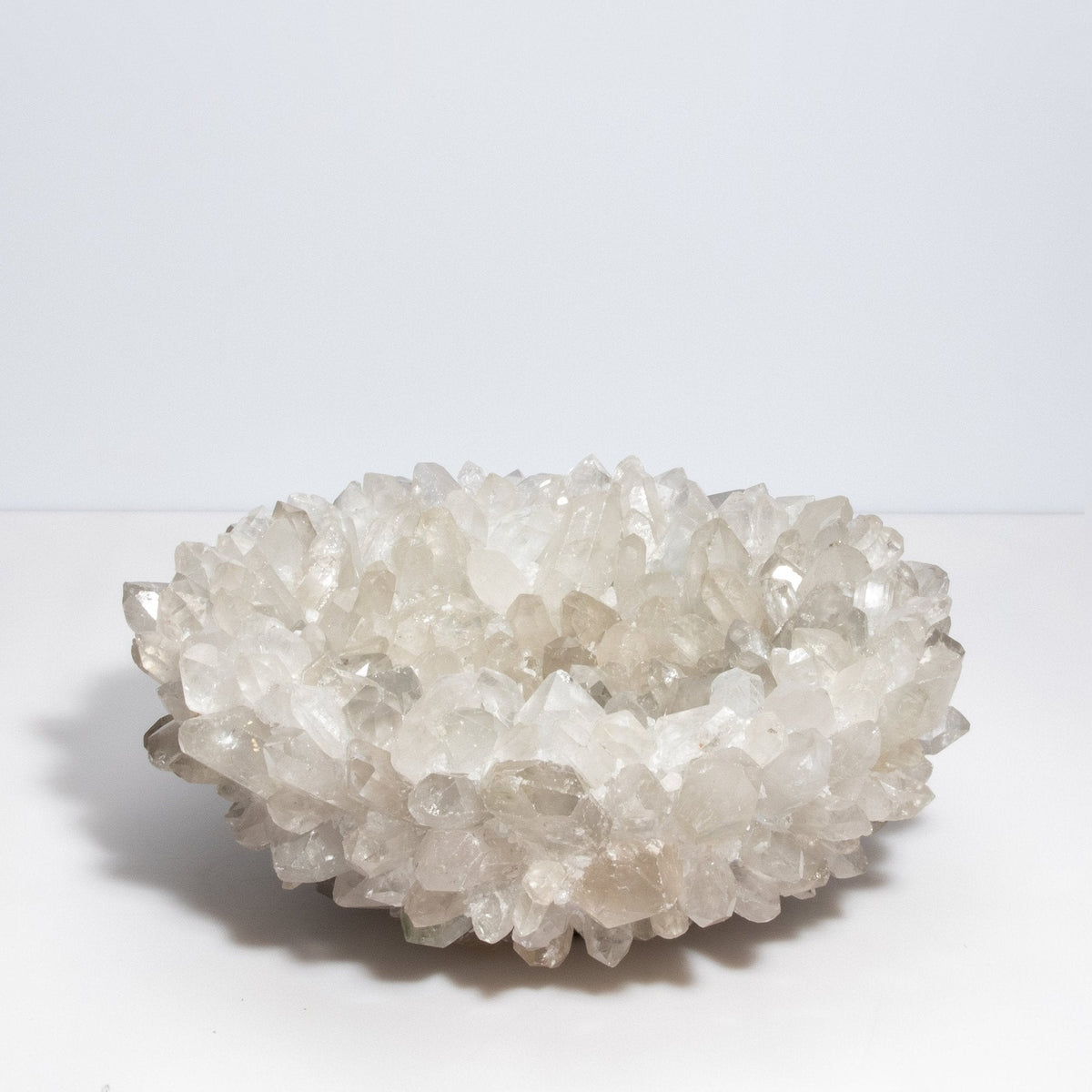 Inside-Out Bowl in Clear Brazilian Quartz by Kathryn McCoy at MOGUL