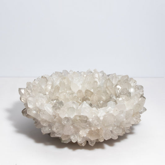 Inside-Out Bowl in Clear Brazilian Quartz by Kathryn McCoy at MOGUL