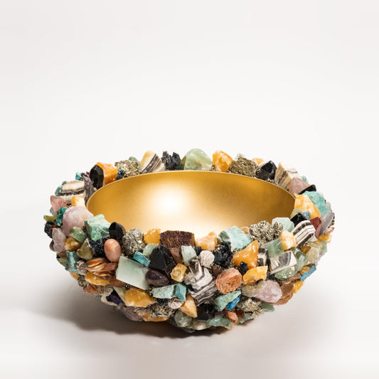 Classic Large Multi-Stone Bowl by Kathryn McCoy at MOGUL
