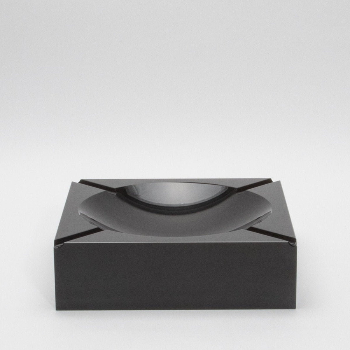Black Crystal Cigar Ashtray by KA Glass at MOGUL