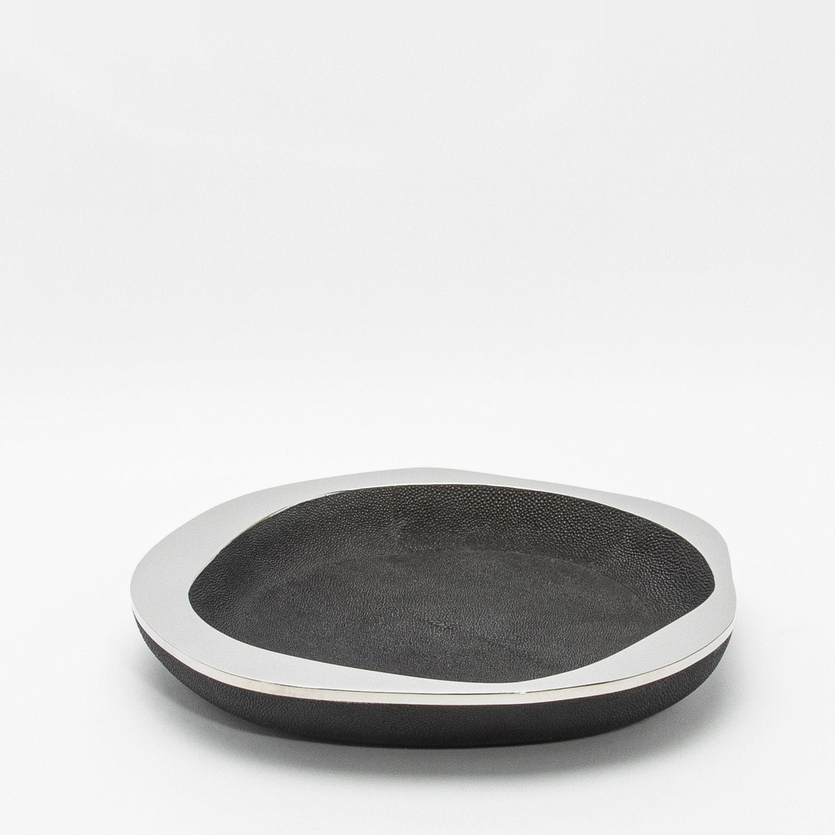 Bowl in Shagreen and Stainless Steel by R&Y Augousti at MOGUL