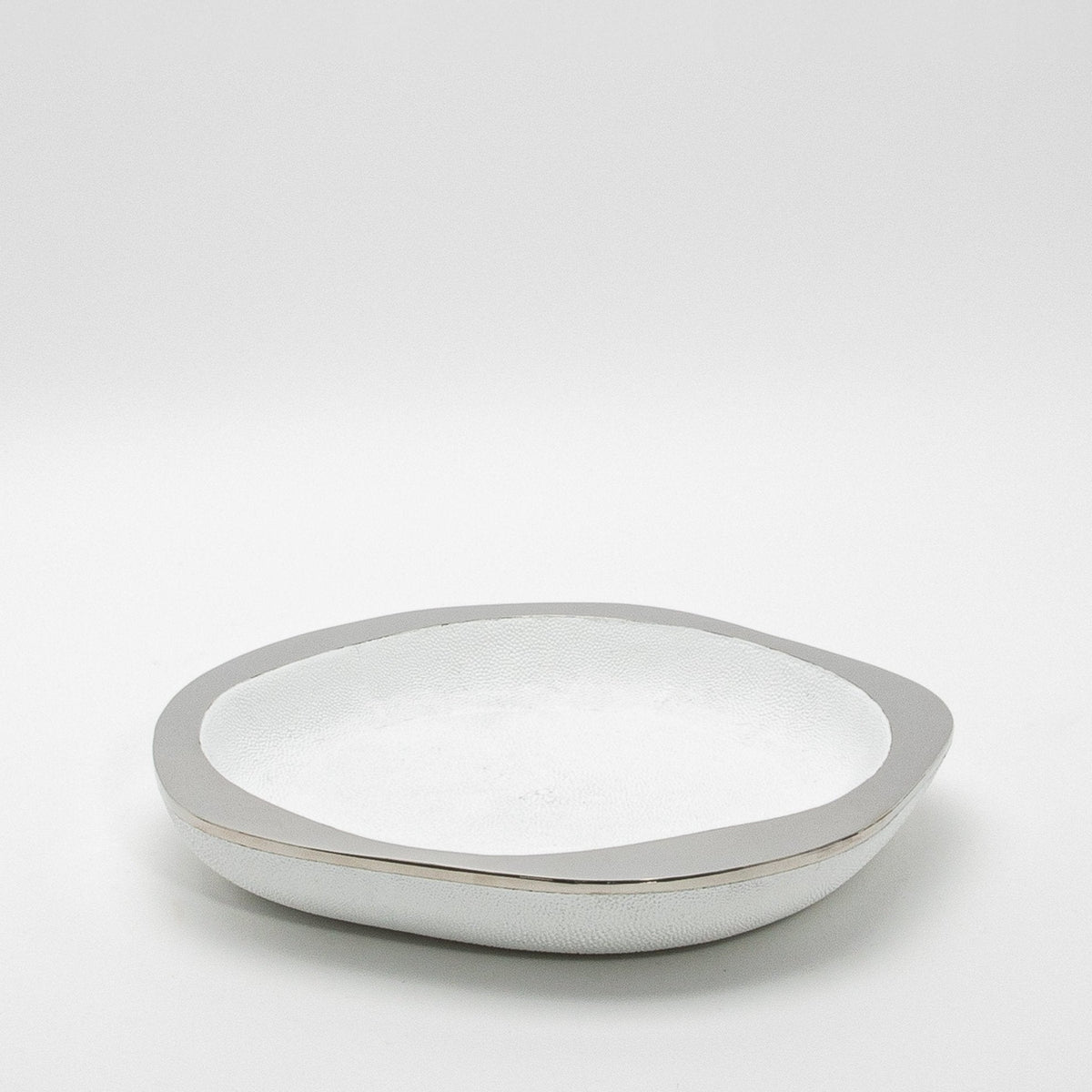 Bowl in Shagreen and Stainless Steel by R&Y Augousti at MOGUL