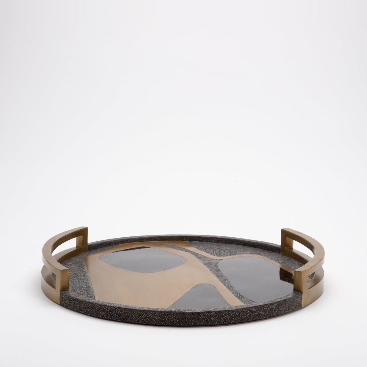 Tray in Shagreen with Cosmos Pattern by R&Y Augousti at MOGUL