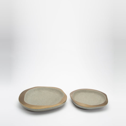Bowl in Shagreen and Bronze Patina Brass by R&Y Augousti at MOGUL