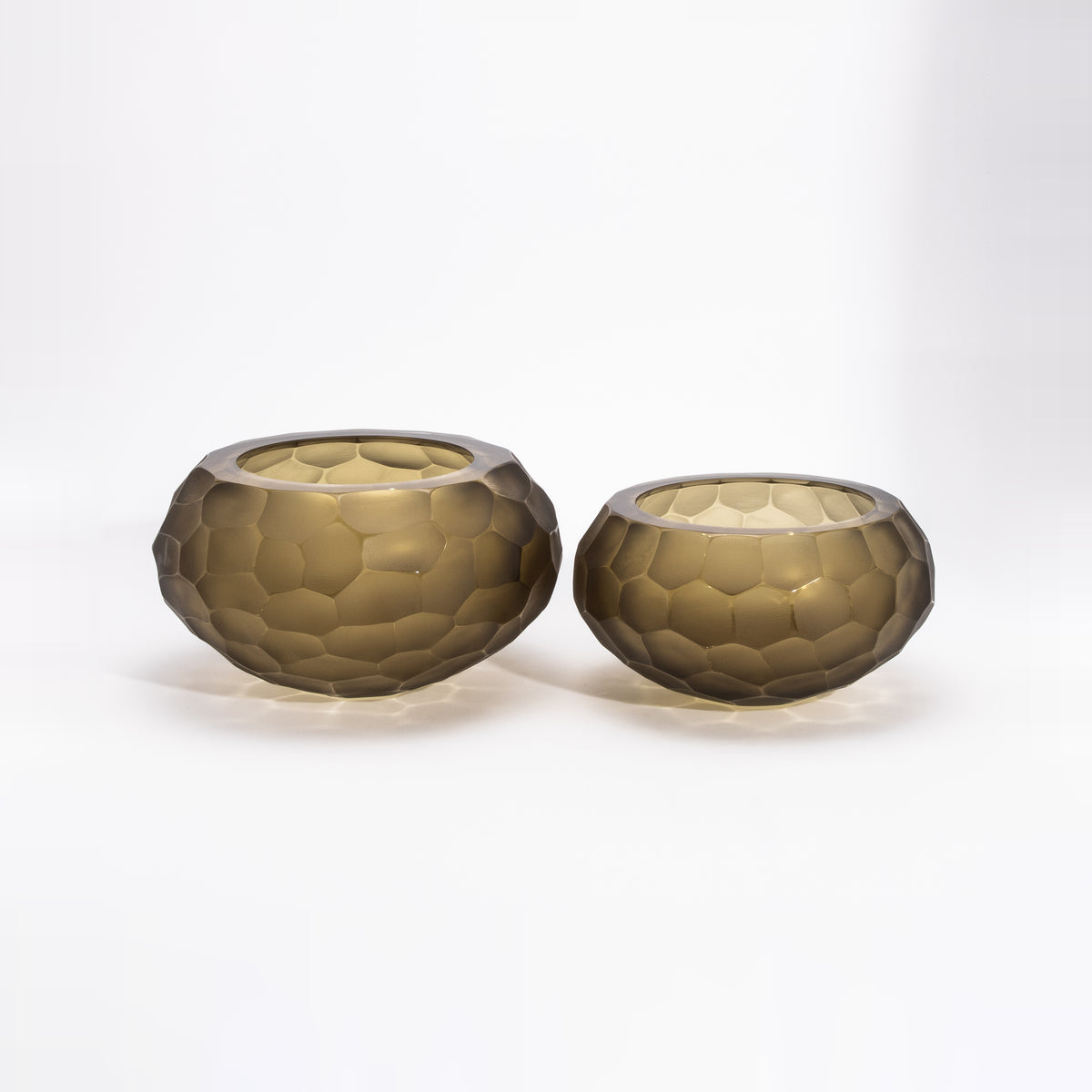 Murano Bowl in Olive Green at MOGUL