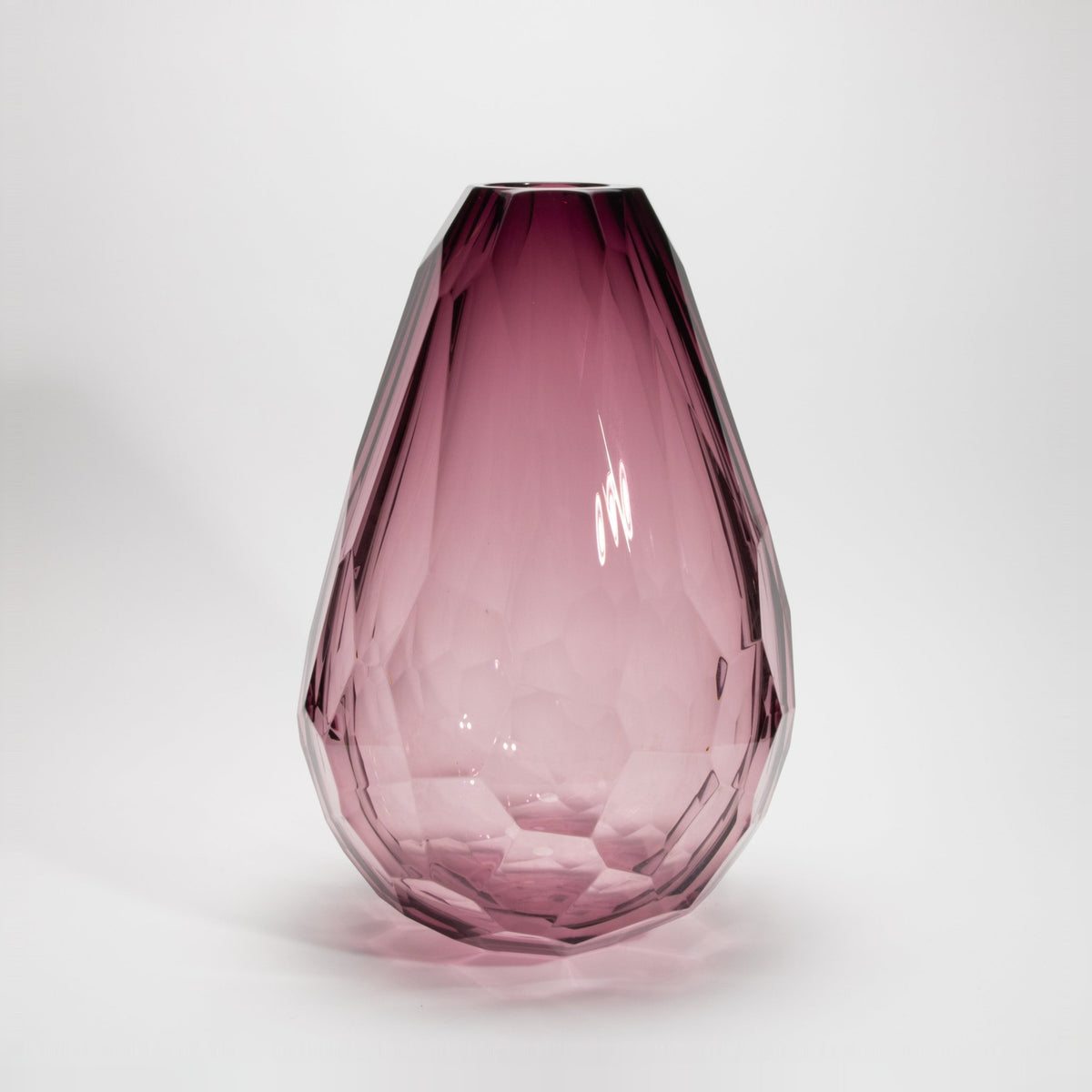 Murano Barrel Vase in Amethyst Extra Tall