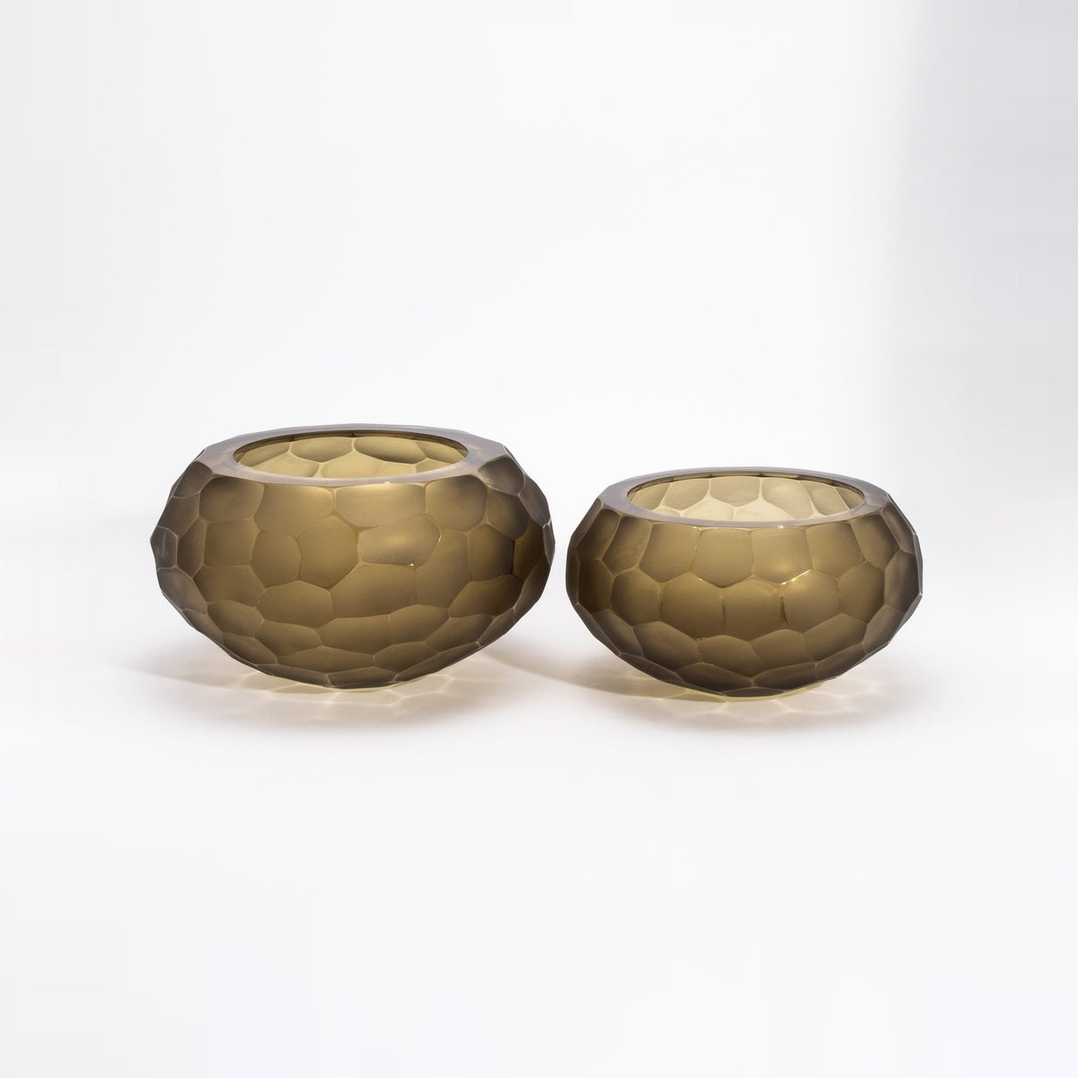 Murano Bowl in Olive Green