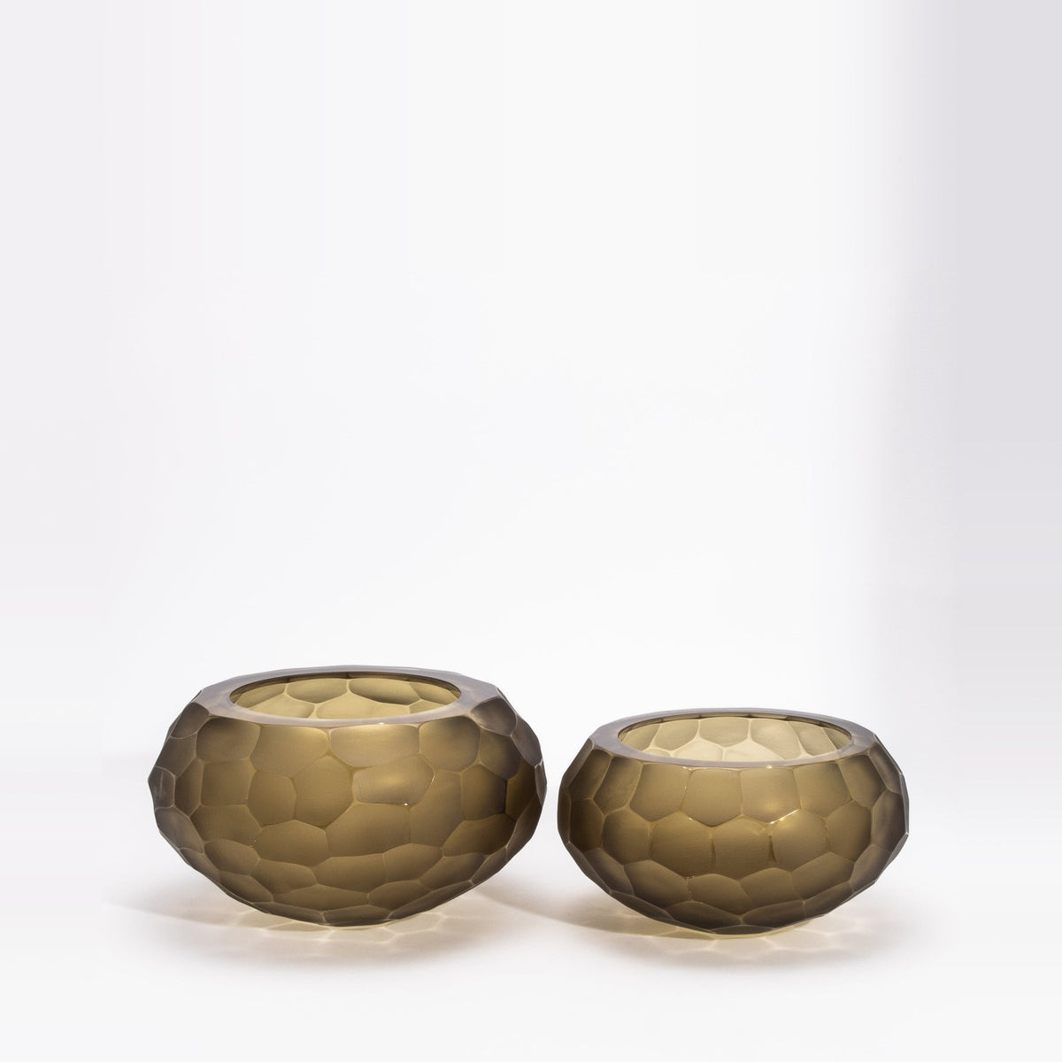 Murano Bowl in Olive Green