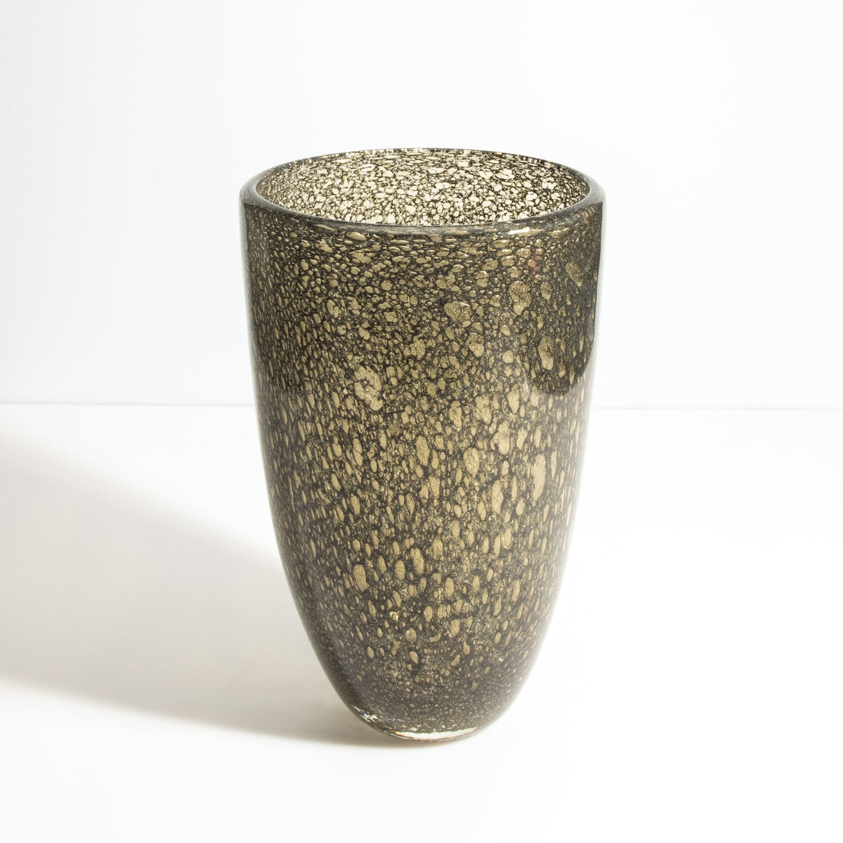Murano Bullicante Vase in Gold